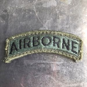 AIRBORNE fully embroidered arch patch, vintage